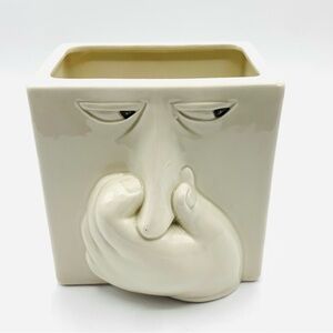 Fitz and Floyd Vintage 1980s The Stinker Ceramic Baking Soda Holder Stinky Face